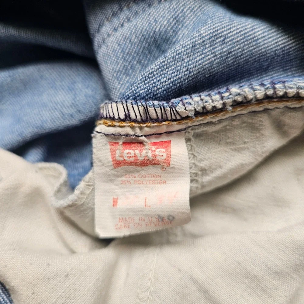 Vintage Levis 515 Jeans Mens 36x30 Blue Denim Straight Leg Made in USA 80s 90s
